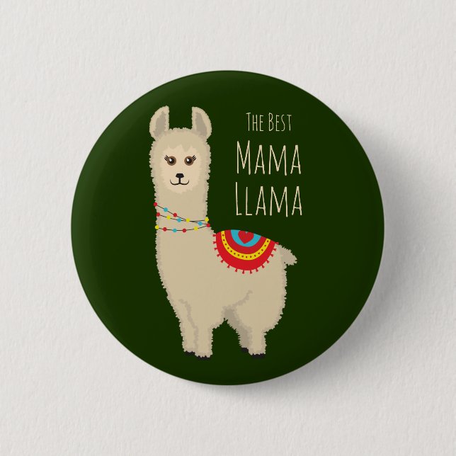 Cute "Best Mamma Llama"-pris Knapp (Framsida)