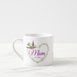 Cute Best Mamma någonsin Heart Hummingbird Giant C Espressomugg