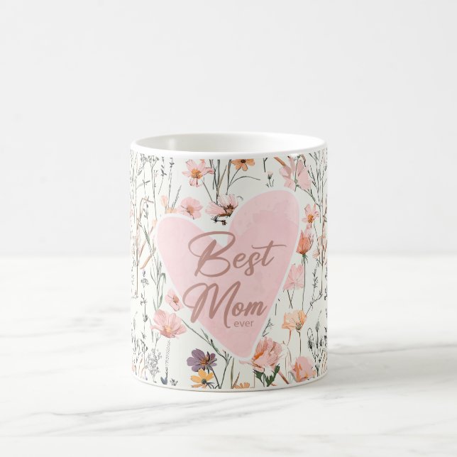 Cute Best Mamma någonsin Mors dag/Flowers Kaffemugg (Center)