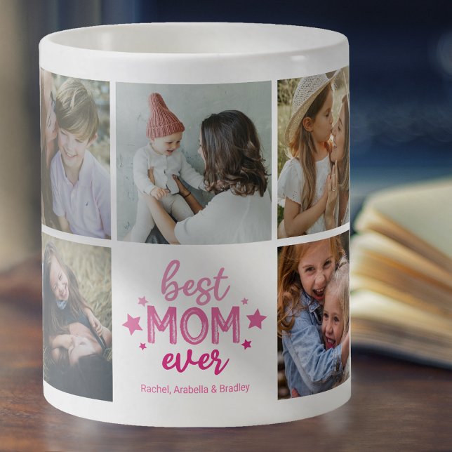 Cute Best Mamma någonsin Photo Collage Kaffemugg (Skapare uppladdad)