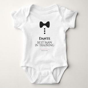 Cute Best Man i Träning Black Tie Bröllop T Shirt