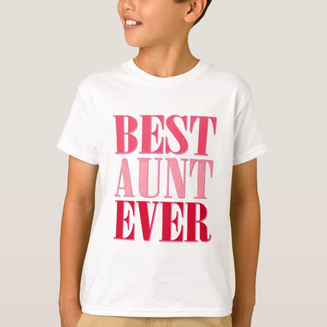 Cute Best Moster någonsin, Rosa Text Tee Shirt (Framsida)
