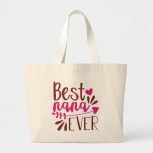 Cute Best Nana nånsin ord art Jumbo Tygkasse