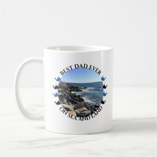 Cute Best Pappa någonsin Ocean och Beach Älskare S Kaffemugg