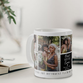 Cute Best "Sister" någonsin 7 fotokollage Kaffemugg
