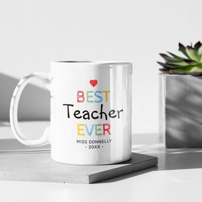 Cute Best Teacher någonsin Kaffemugg (Skapare uppladdad)