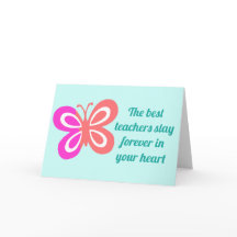Cute Best Teacher Quote Anpassningsbar Butterfly T