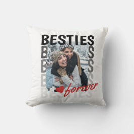 Cute Besties Forever Typography Keepsaké Kudde