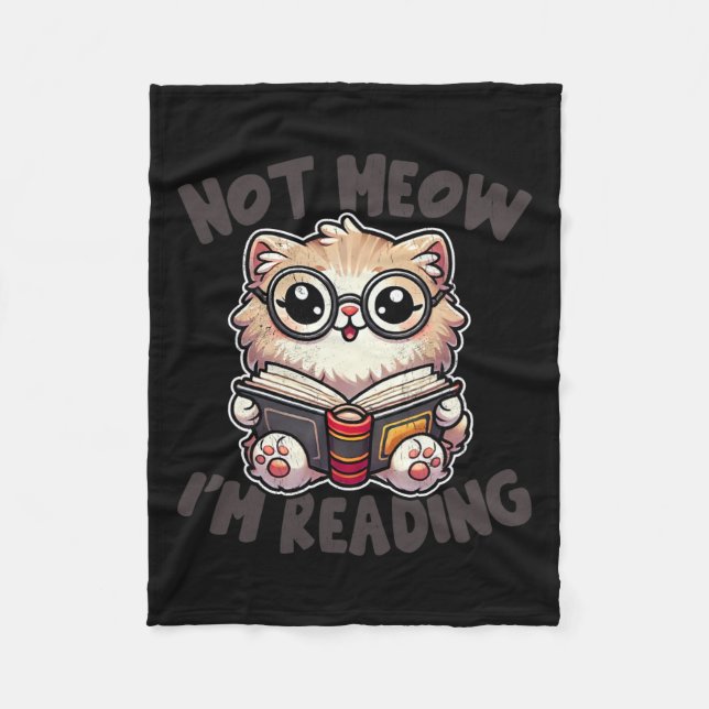 Cute betyder inte att jag läser lättläst bibliotek fleecefilt (Framsidan)