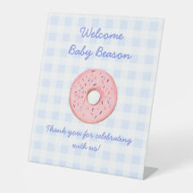 Cute Bevackra Gingham Donut Baby Sprinkle Decor