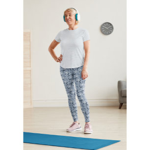 Cute BExercout Workout Women Gymwear Grått Leggings