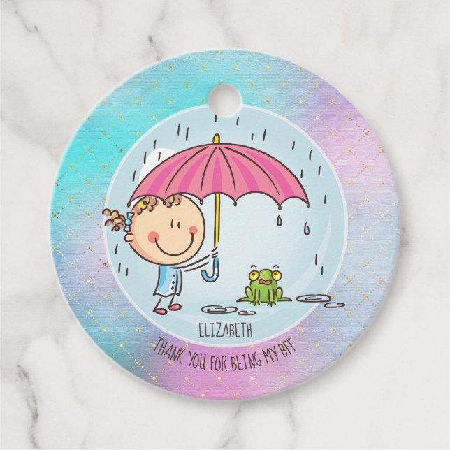 Cute BFF Besties Kawaii-gåvor till flickvänner Gåvor Etiketter (Framsida)