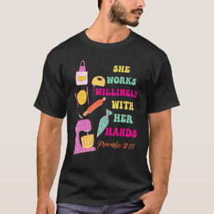 Cute bible verse baktårta cuptårta bakare dekorat t shirt