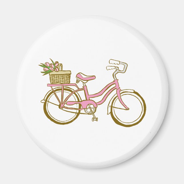 Cute Bicycle med Tulies Magnet (Framsidan)