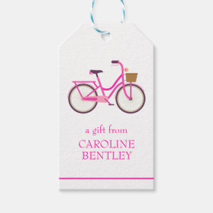 Cute Bicycle Personlig Gift-Märkre Presentetikett