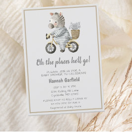 Cute Bicycle Ställe kommer att gå på babyskabusen Inbjudningar