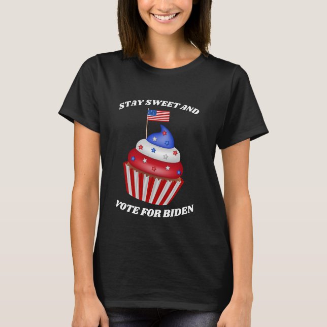 Cute Biden Cupcoa 2024 Val T-Shirt (Framsida)