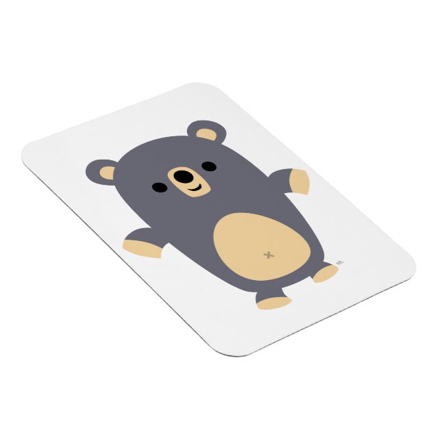 Cute Big Blue-Tecknaden Bär flexibel magnet (Högersidan)