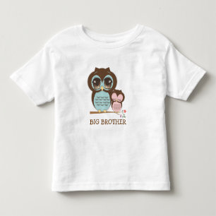 Cute Big Brother Uggla med Sömnig Lil'Baby Syrran Tee Shirt