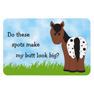 Cute Big Butt Appy Blanket Appaloosa Horse Humor Magnet