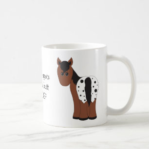 Cute Big Butt Blanket Appaloosa Funny Appy Horse Kaffemugg