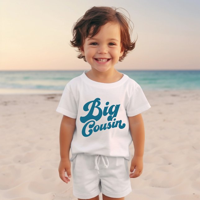 Cute Big Cousin | Havsblå matchningsfamilj T Shirt (Skapare uppladdad)