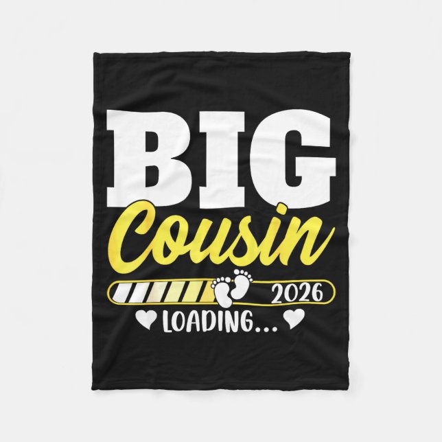 Cute Big Cousin Loading 2026 Promoted To Big Cousi Fleecefilt (Framsidan)