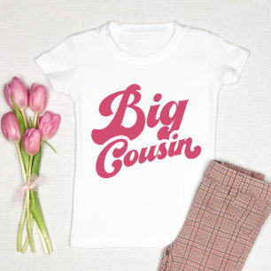 Cute Big Cousin   Matchningsfamilj för Rosa T Shirt