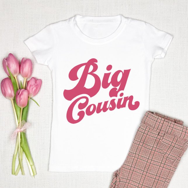 Cute Big Cousin | Matchningsfamilj för Rosa T Shirt (Skapare uppladdad)