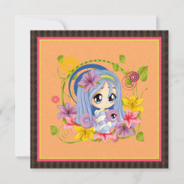Cute Big Eyed Chibi Dragon Fairy