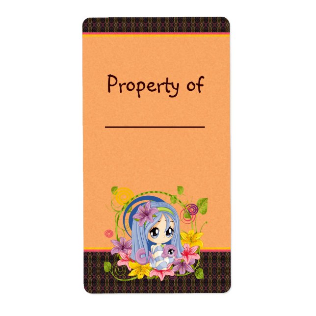 Cute Big Eyed Chibi Dragon Fairy Fraktsedel (Framsidan)