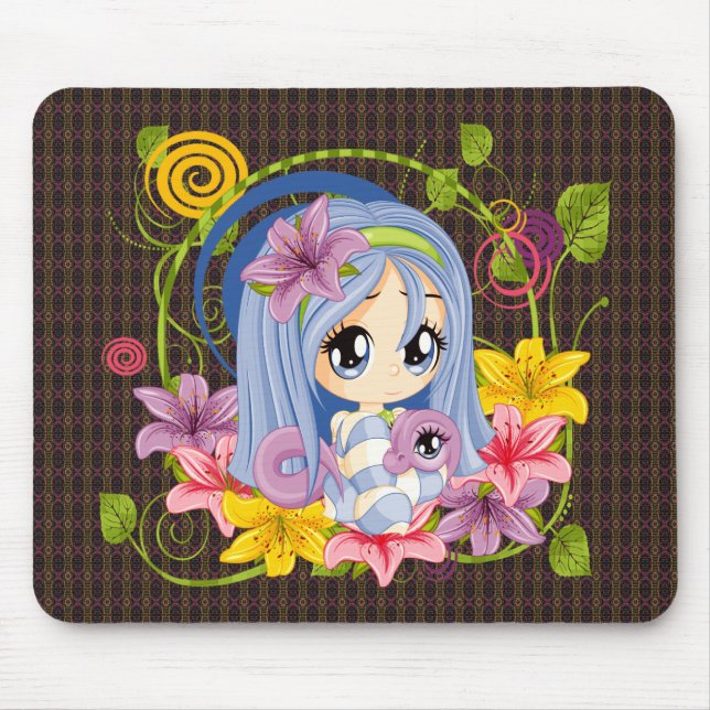 Cute Big Eyed Chibi Dragon Fairy Musmatta (Framsidan)