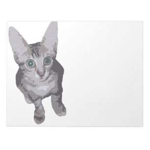 Cute Big Ögon Kattunge Anteckningsblock