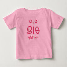 Cute Big Sister Baby/Kid T-Shirt för flickor