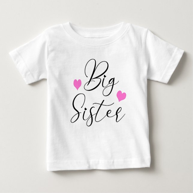 Cute Big Sister T Shirt (Framsida)