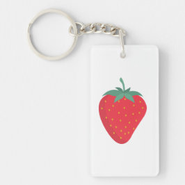 Cute Big Strawberry Keychain