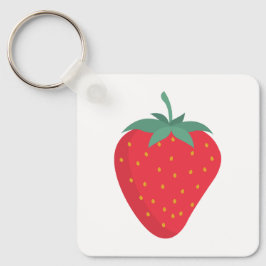 Cute Big Strawberry Keychain Nyckelring
