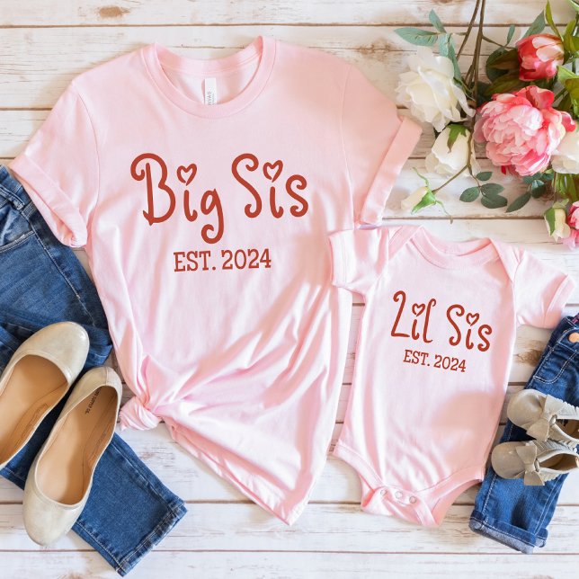 Cute Big Syrran 2024 Shirt | Retro Big Sister T Shirt (Skapare uppladdad)