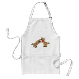 Cute Big Teethed Tecknad Hyenas Apron Förkläde