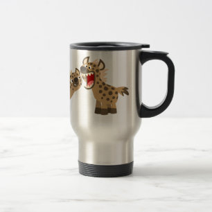 Cute Big Teethed Tecknad Hyenas Commuter Mugg