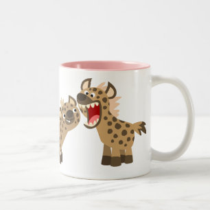 Cute Big Teethed Tecknad Hyenas Mugg