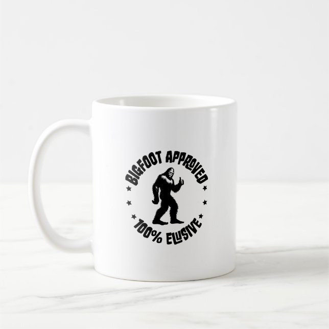 Cute Bigfoot-godkänd Retro Mugg (Vänster)