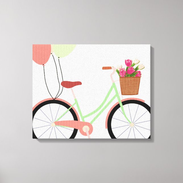 Cute Bike Wrapped Canvas (Framsida)