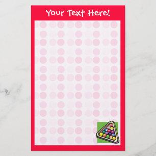 Cute Billiards Brevpapper
