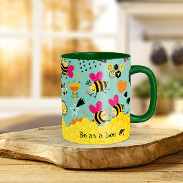 Cute bin honeycomb Coffee Mugg