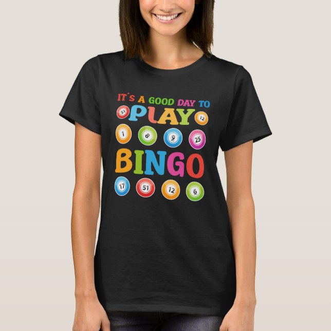 Cute Bingo For Casino Game Bingo T Shirt (Framsida)