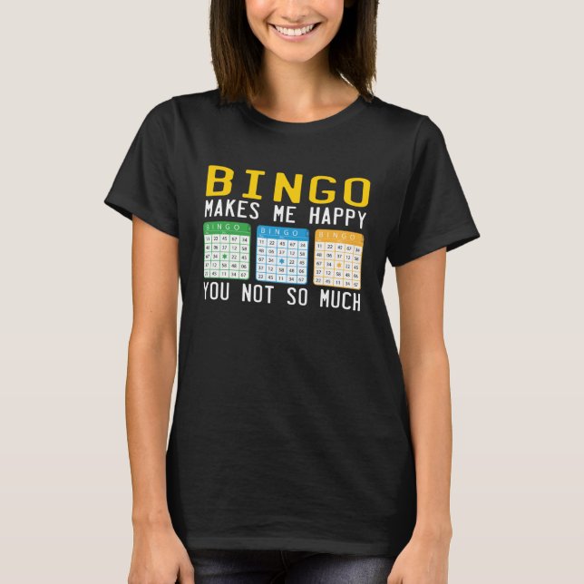 Cute Bingo For Casino Game Bingo T Shirt (Framsida)