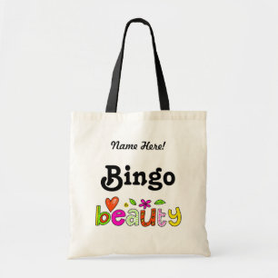 Cute Bingo Personalize Namn-prisspelarbag Tygkasse