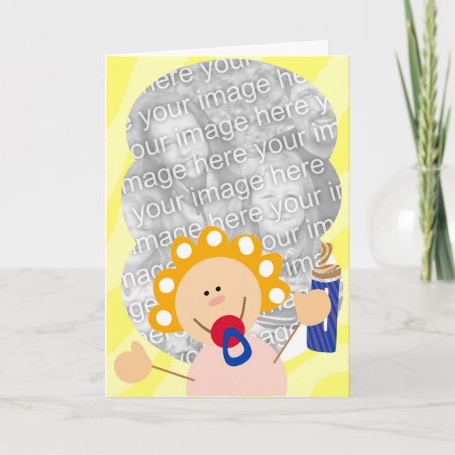 Cute Binky Baby-fotokort Kort (Framsida)