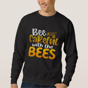 Cute biodling Apiarist honey Bee Pun biodling Lång Ärmad Tröja